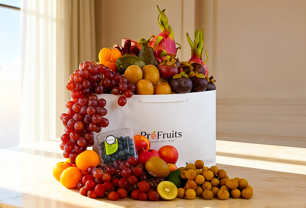 Grand Exotic Fruit Celebration Gift Bag
