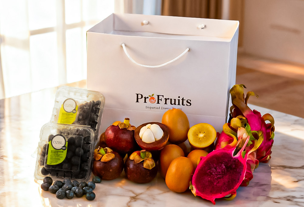 Exotic Indulgence Fruit Gift Bag