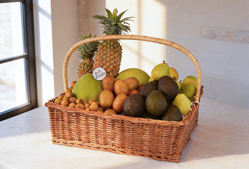 Premium Exotic Green Basket