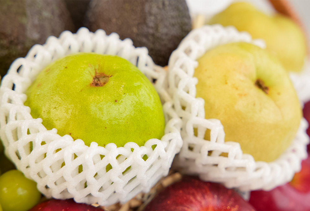 Exotic Fruit Basket – Red Apples, Grapes, Dragonfruit & More