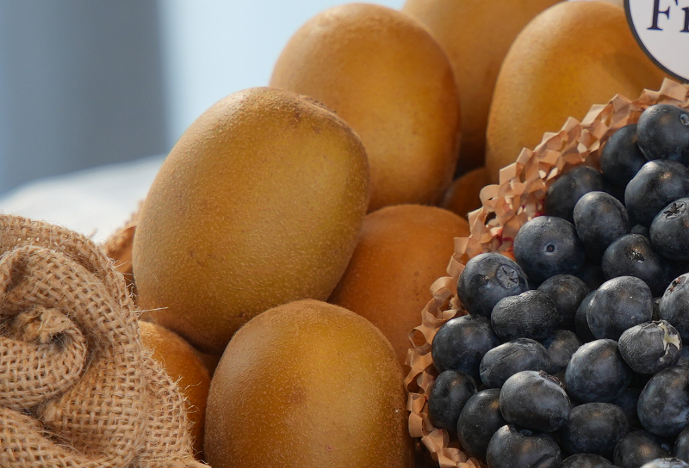 Berry Gold Trio Luxury Fruit Tray