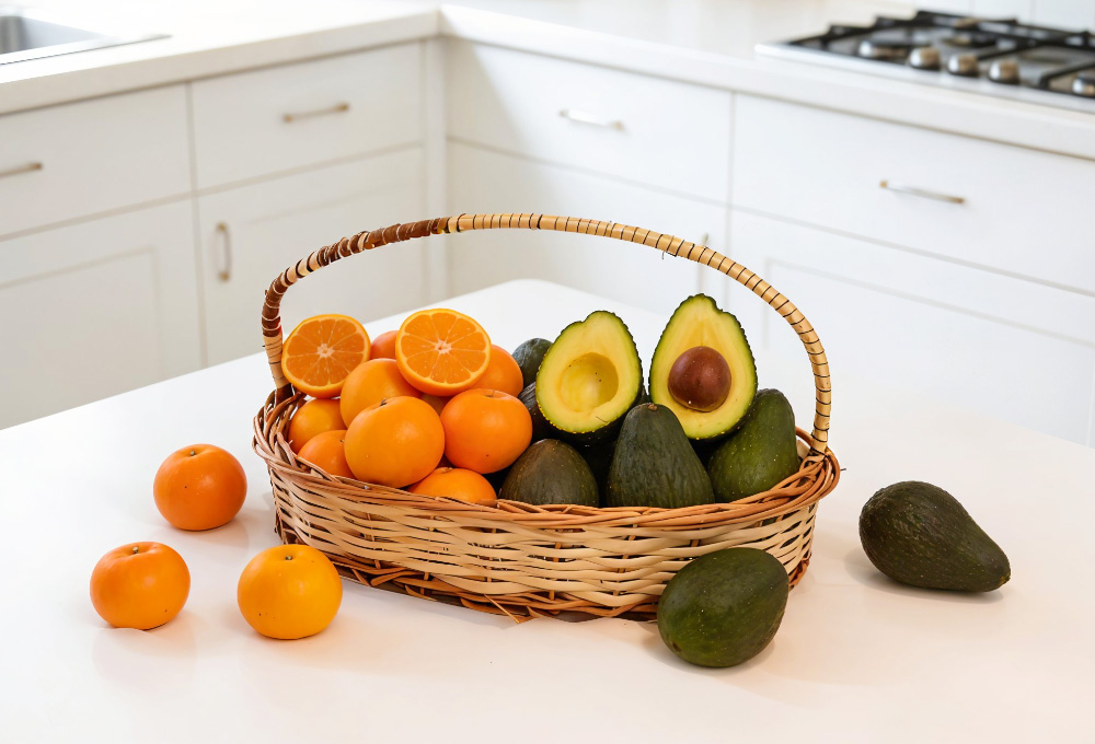 Mandarin & Avocado Basket