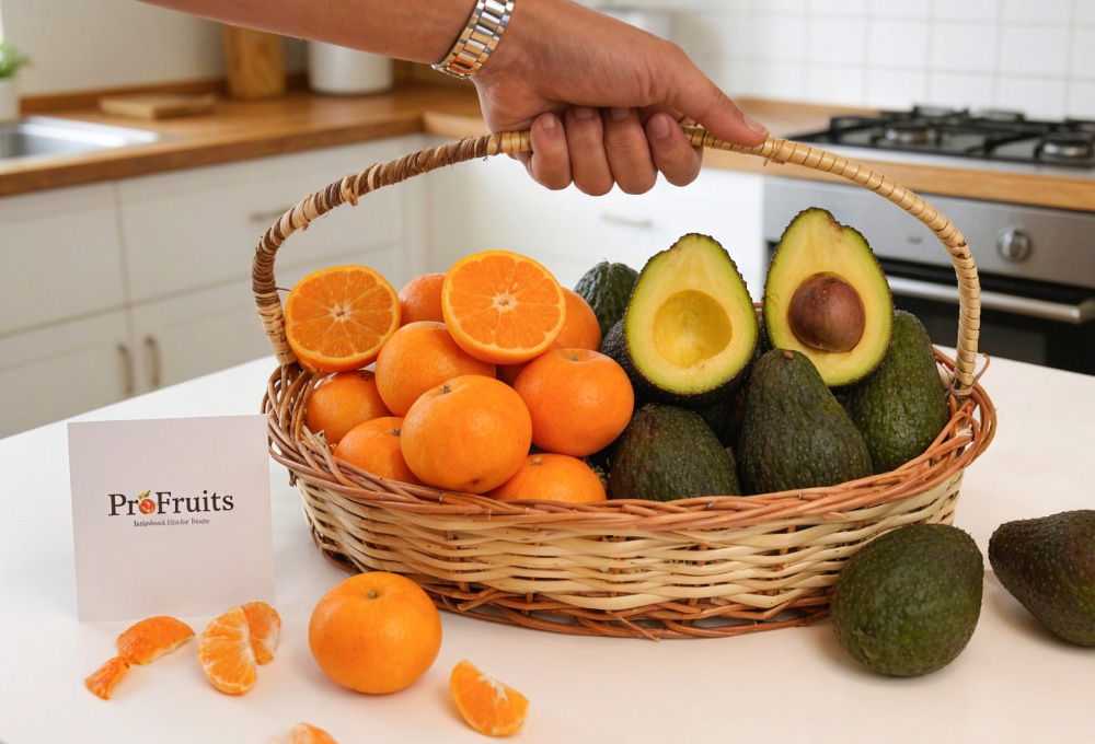 Mandarin & Avocado Basket