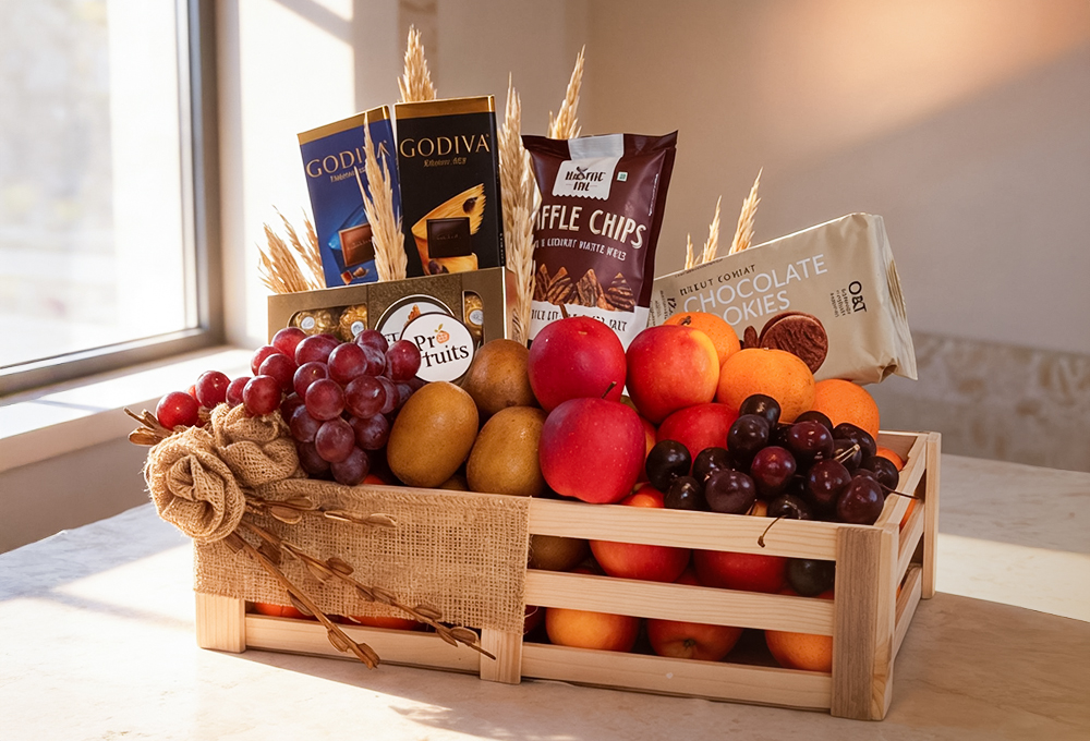 Gourmet Orchard Fruit & Chocolate Celebration Tray