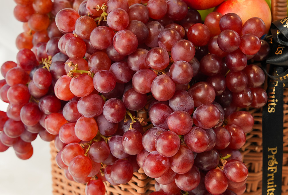 Premium Fruit Basket - Mixed Grapes & Citrus Collection