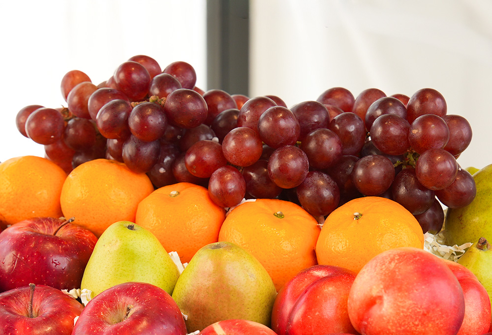 Exotic 3 Layered Fruit Basket