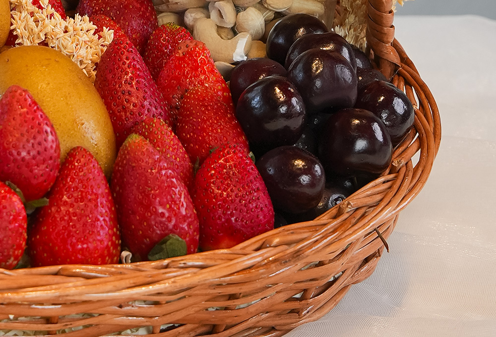 Exotic Fruit & Nut Delight Basket