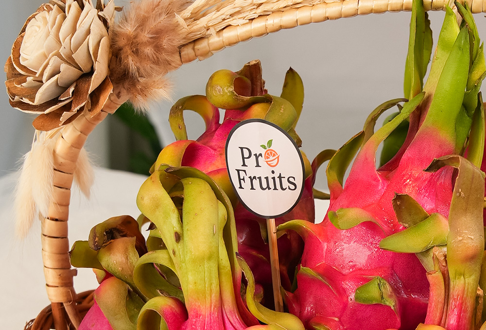 Red & White Dragonfruit Gift Basket