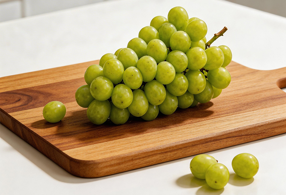 Fresh and sweet Shine Muscat grapes delivered in Mumbai