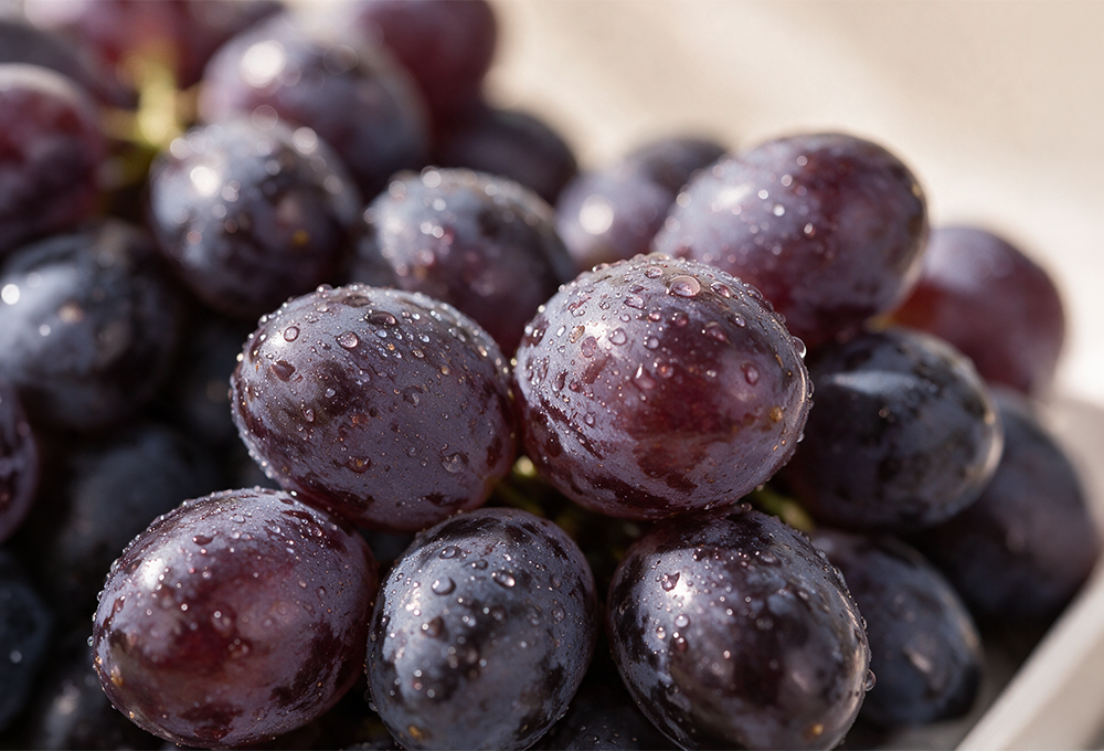 1 Kg Premium Black Seedless Grapes from China