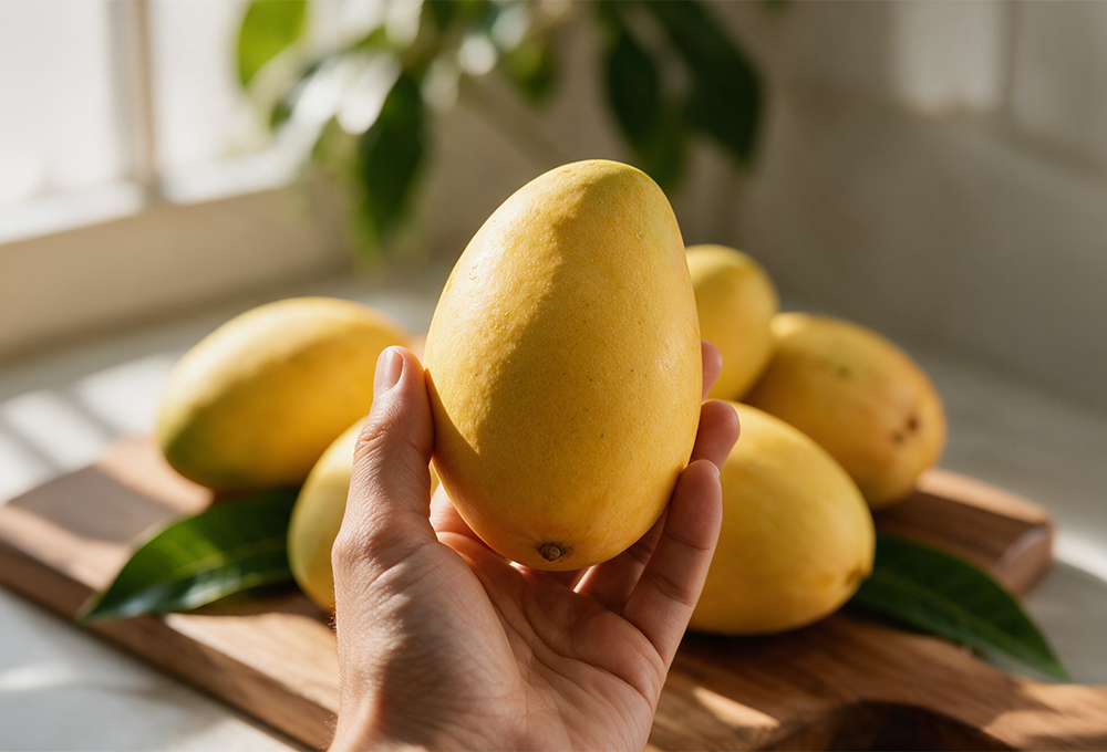 Half Dozen Egypt Mangos in wooden box