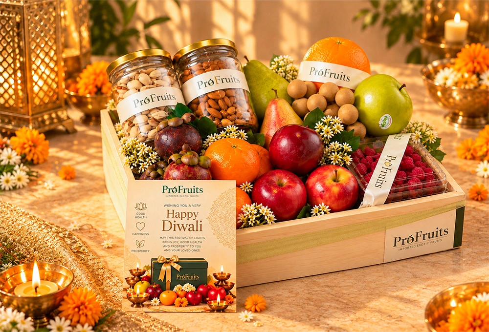 Premium ProFruits Diwali Delight fruit and dry fruit hamper