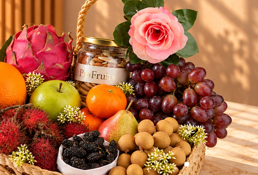 Premium ProFruits exotic fruit and dry fruit hamper