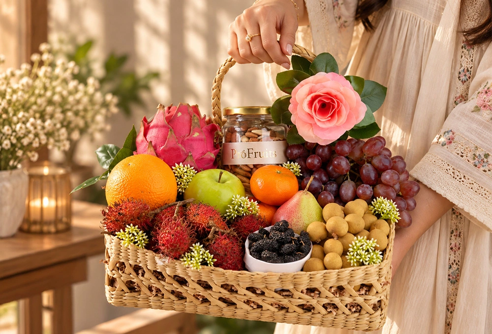 Premium ProFruits exotic fruit and dry fruit hamper