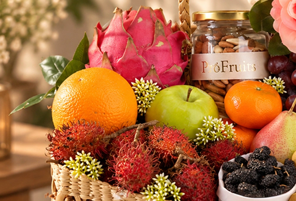 Premium ProFruits exotic fruit and dry fruit hamper