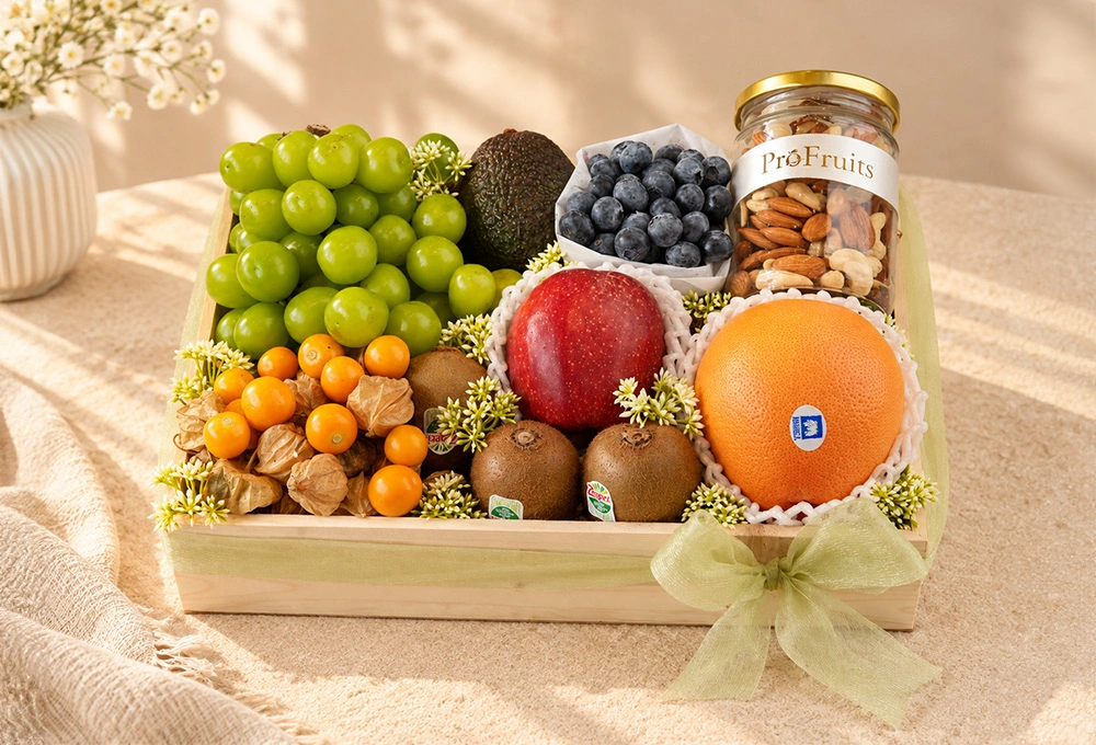 The Emerald Grandeur premium ProFruits wooden tray