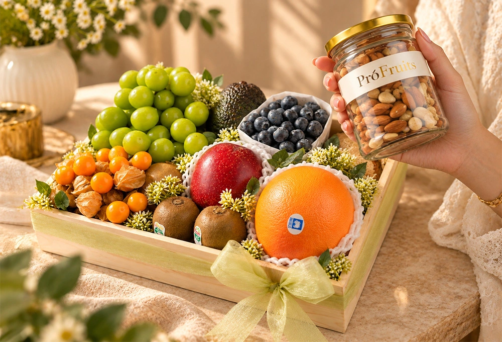 The Emerald Grandeur premium ProFruits wooden tray