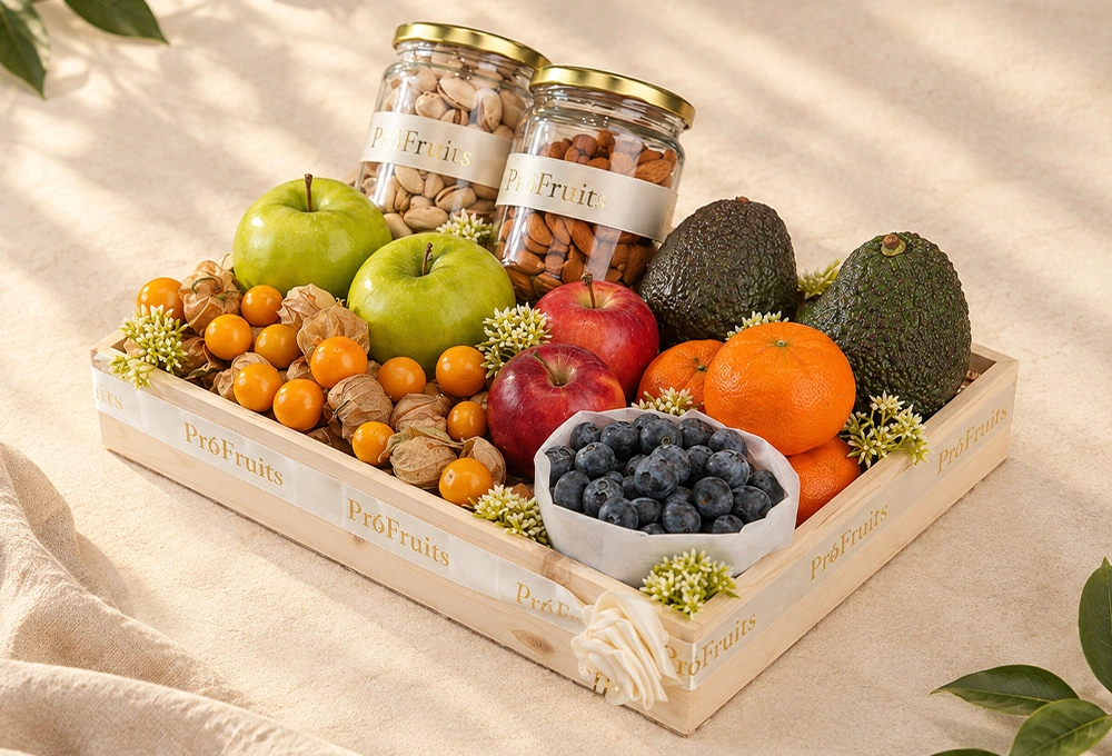 The Imperial Orchard premium ProFruits wooden fruit tray