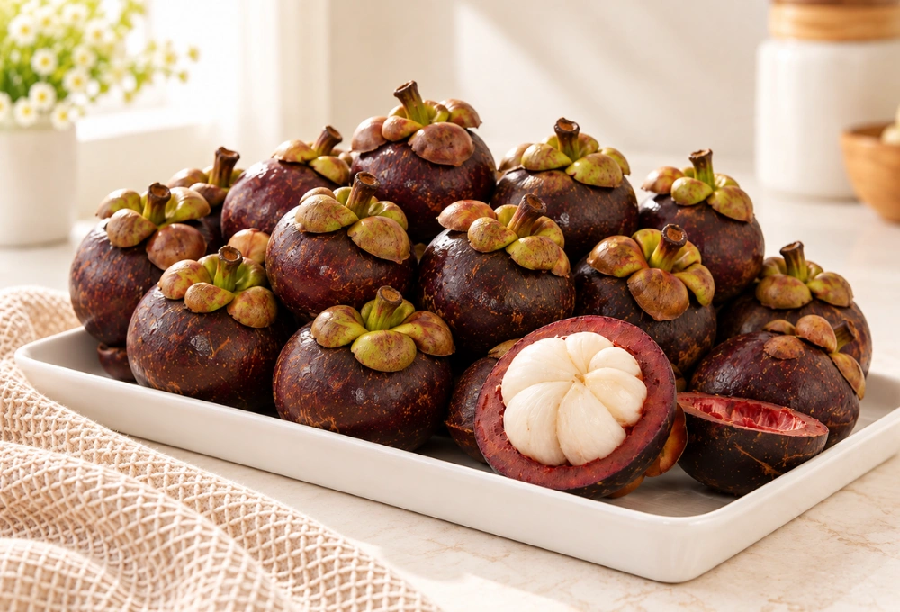 Premium imported mangosteen fruit for healthy snacking